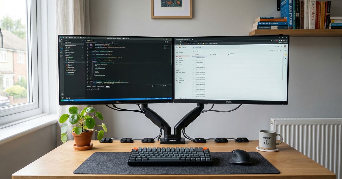 How to Set Up a Dual-Monitor Workspace in a Small Room (2026)